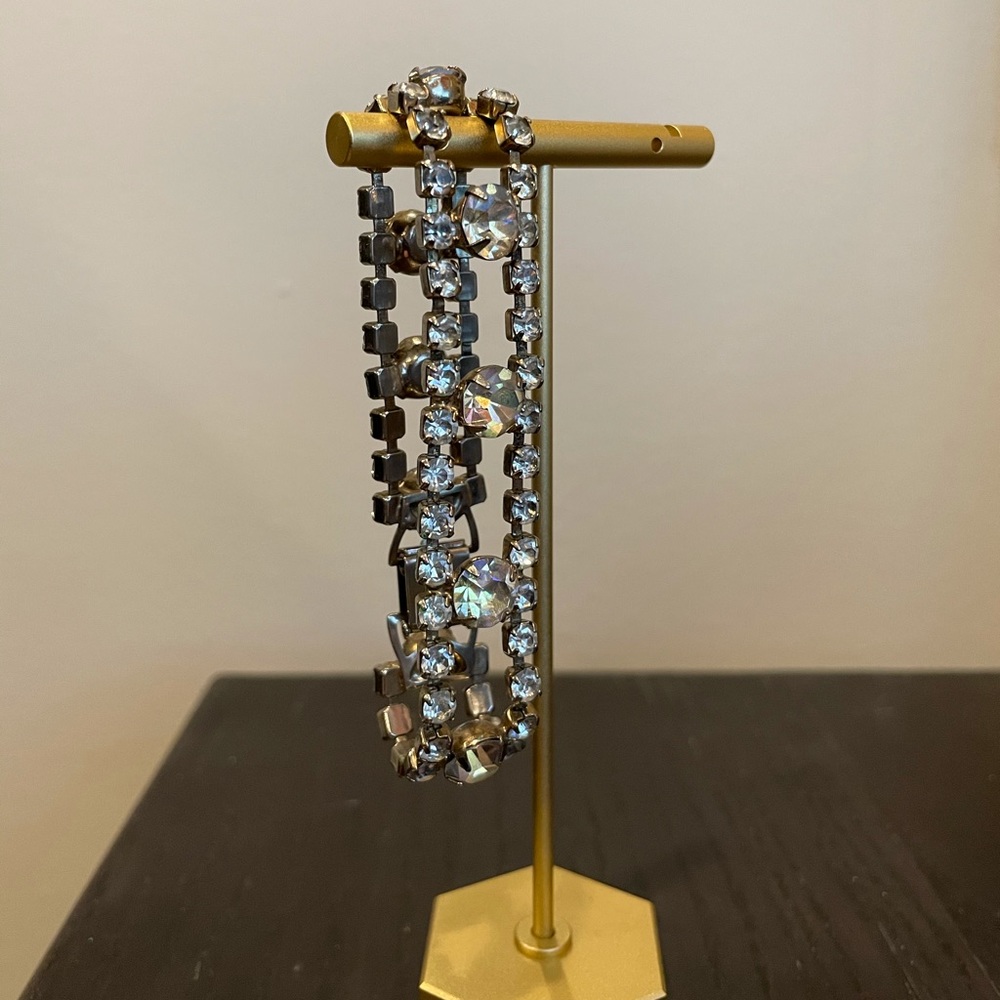 Vintage crystal rhinestone costume bracelet